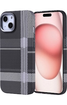 Apple Uyumlu iPhone 15 Kılıf Magsafe Şarj Özellikli Karbon Fiber Görünümlü Nekst Kılıf Gri - Siyah Apple Uyumlu iPhone 15 Kılıf Magsafe Şarj Özellikli Karbon Fiber Görünümlü Nekst Kılıf Gri - Siyah
