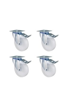 Poliamid Kemik 4'lü Frenli Tekerlek - 100 Mm Çap Poliamid Kemik 4'lü Frenli Tekerlek - 100 Mm Çap