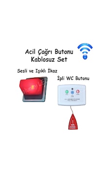 Acil Çağrı Butonu ve Işıklı İkaz Seti Kablosuz