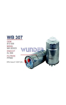 WUNDER WB307 Mazot Filtresi Opel Corsad WUNDER WB307 Mazot Filtresi Opel Corsad