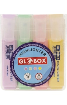 Globox Pastel Fosforlu Kalem 4 Renk Globox Pastel Fosforlu Kalem 4 Renk