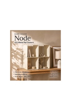 Node 4'lü Modüler Metal Tezgah Üstü Mutfak Rafı Ve Konsol Düzenleyici Stand 33x33 Cm Krem - 943953504 Krem Node 4'lü Modüler Metal Tezgah Üstü Mutfak Rafı Ve Konsol Düzenleyici Stand 33x33 Cm Krem - 943953504 Krem