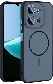 Xiaomi Redmi 15c Kılıf M-safe Şarj Özellikli Zore Tea Kapak Lacivert Xiaomi Redmi 15c Kılıf M-safe Şarj Özellikli Zore Tea Kapak Lacivert