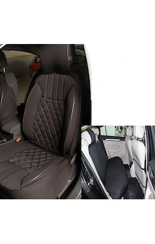 Space Elegance 5'li Koltuk Kılıfı Set Minder Siyah / Klmny548 Space Elegance 5'li Koltuk Kılıfı Set Minder Siyah / Klmny548