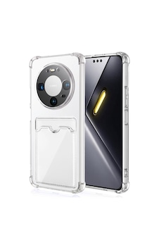 Caseonn Huawei Mate 80 Pro Kılıf Airbag Kristal Kartlık Bölmeli Silikon Kapak Şeffaf Caseonn Huawei Mate 80 Pro Kılıf Airbag Kristal Kartlık Bölmeli Silikon Kapak Şeffaf