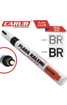 Carub Plaka Yazma Kalemi Siyah Bilyalı Vakum Plaka Rötuş Kalemi Carub Plaka Yazma Kalemi Siyah Bilyalı Vakum Plaka Rötuş Kalemi
