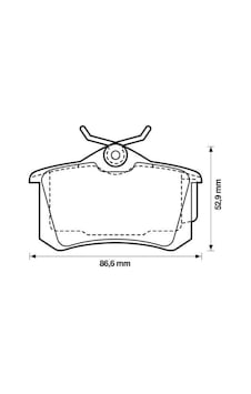 RENAULT 440605839R Fren Balatası Arka Megane II Laguna Golf III IV Passat III Polo C3 C4 307 Audi A3 A4 RENAULT 440605839R Fren Balatası Arka Megane II Laguna Golf III IV Passat III Polo C3 C4 307 Audi A3 A4