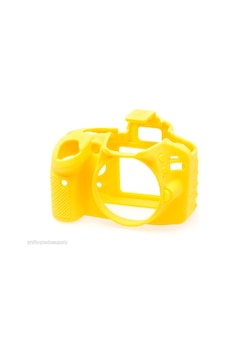 EasyCover Nikon D3200 Sarı Silikon Kılıf