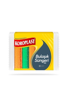 Koroplast Düz Bulaşık Süngeri 5 Adet Çok Renkli Koroplast Düz Bulaşık Süngeri 5 Adet Çok Renkli