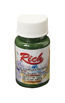 Rıch Akrilik Kumaş Boyası 01921 Zeytin Yeşil 50 CC Rıch Akrilik Kumaş Boyası 01921 Zeytin Yeşil 50 CC