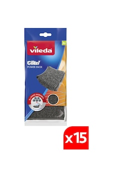 Vileda Power Inox Çelik Bulaşık Sünger 15 x 2'li Vileda Power Inox Çelik Bulaşık Sünger 15 x 2'li