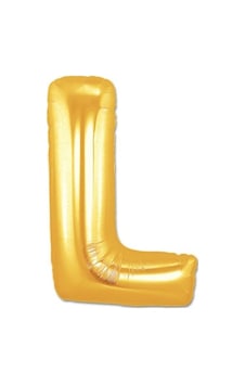 Tedar L Harf Folyo Balon Altın Renk 40 İnç Najmaddin Standart Tedar L Harf Folyo Balon Altın Renk 40 İnç Najmaddin Standart