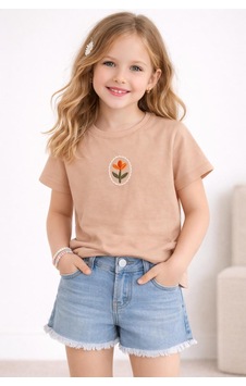 Yale Kids 3-8 Yaş Kız Çocuk Tişört Yavruağzı Yale Kids 3-8 Yaş Kız Çocuk Tişört Yavruağzı