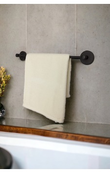 Banyo Havluluğu Siyah Banyo Havluluğu Siyah