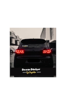 Devran Dönüyor İyi Seyirler Araç Arkası Yazı Sticker Devran Dönüyor İyi Seyirler Araç Arkası Yazı Sticker