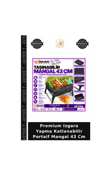 Premium Izgara Yapma Katlanabilir Portaif Mangal 43 Cm Çok Renkli Premium Izgara Yapma Katlanabilir Portaif Mangal 43 Cm Çok Renkli