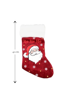 Noel Ho Ho Ho Dekoratif Yılbaşı Süs Çorap 42 26 Cm Noel Ho Ho Ho Dekoratif Yılbaşı Süs Çorap 42 26 Cm