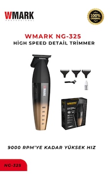Wmark Ng-325 Gold Profesyonel Detay Düzeltme Tıraş Makinesi Yüksek Hızlı Hassas Kesim 3 saat