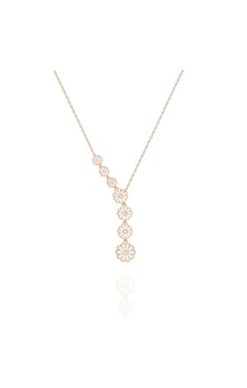 Modahilye - 925 Ayar Gümüş Rose Gold Sıralı Papatya Kolye Rose Gold Modahilye - 925 Ayar Gümüş Rose Gold Sıralı Papatya Kolye Rose Gold