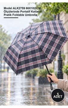 5 Adet Katlanabilir Şemsiye Model Alk2759 66x102 Cm Ölçülerinde Portatif Katlanır Pratik Foldable Umbrella 5 Adet Katlanabilir Şemsiye Model Alk2759 66x102 Cm Ölçülerinde Portatif Katlanır Pratik Foldable Umbrella