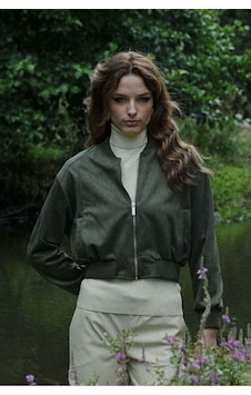 Verymoda Süet Mont F1809 Haki
