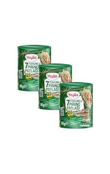 Yayla 7 Tohumlu Pirinç Patlağı 80 G X 3 Yayla 7 Tohumlu Pirinç Patlağı 80 G X 3