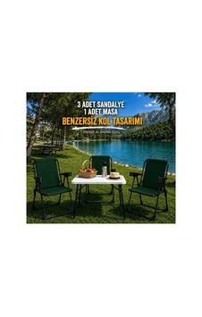 Holiday Kamp Seti Kamp Sandalyesi Kamp Masası Katlanır Kamp Piknik Seti 3 Sandalye 1 Masa Yeşil Holiday Kamp Seti Kamp Sandalyesi Kamp Masası Katlanır Kamp Piknik Seti 3 Sandalye 1 Masa Yeşil