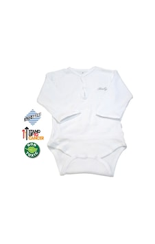 Sema Baby Uzun Kol Kaşkorse Badi (Body) - Beyaz 0-6 Ay Beyaz Sema Baby Uzun Kol Kaşkorse Badi (Body) - Beyaz 0-6 Ay Beyaz