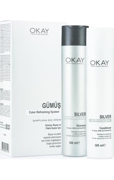 Okay Professionnel Color Refreshing System Gümüş Şampuan & Krem Set