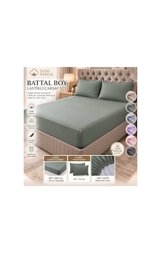 Slc Home%100 Pamuk Kumaş 180 X200 Cm Battal Boy Lastikli Çarşaf +2 Adet Yastık Kılıfı Yeşil - 939447493 Yeşil Slc Home%100 Pamuk Kumaş 180 X200 Cm Battal Boy Lastikli Çarşaf +2 Adet Yastık Kılıfı Yeşil - 939447493 Yeşil