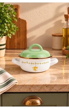 Bernardo Almera Emaye Mini Pot 12 Cm Siyah Bernardo Almera Emaye Mini Pot 12 Cm Siyah