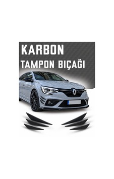 Renault Megane Mk3/mk4 Tampon Bıçağı Karbon 6'lı Kanatlı Renault Megane Mk3/mk4 Tampon Bıçağı Karbon 6'lı Kanatlı