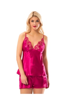 Sistina Fuşya - 537 - Saten Babydoll Şortlu Takım - 297 - - Csmo-tex - Beden L/xl Sistina Fuşya - 537 - Saten Babydoll Şortlu Takım - 297 - - Csmo-tex - Beden L/xl