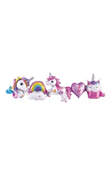 Çok Renkli Gökkuşağı - Unicorn Zincir Balon Set Çok Renkli Çok Renkli Gökkuşağı - Unicorn Zincir Balon Set Çok Renkli
