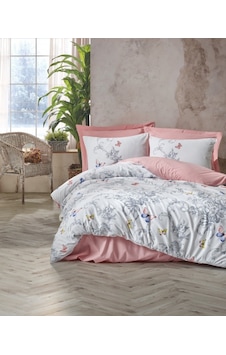 Cottonbox Cathi Somon Çift Kişilik Uyku Seti Beyaz Cottonbox Cathi Somon Çift Kişilik Uyku Seti Beyaz