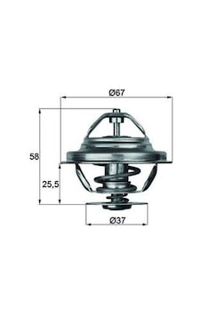 Mahle Termostat 80 C Mercedes Om616 W123 W460 Tx2080d A6162000415 Mahle Termostat 80 C Mercedes Om616 W123 W460 Tx2080d A6162000415