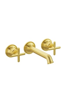 VitrA Origin Classic Fırçalı Ankastre Lavabo Bataryası Altın A4289025 VitrA Origin Classic Fırçalı Ankastre Lavabo Bataryası Altın A4289025