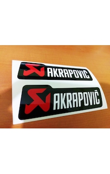 Oto Sticker Akrapovic Sticker Seti 2 Adet Oto Sticker Akrapovic Sticker Seti 2 Adet