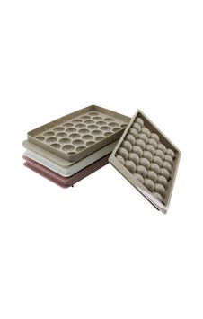 Plastlife Kp-155 Küre Şekilli 33'lü Kapaklı Buzluk - Renkli Plastik- 48'li Paket Diğer