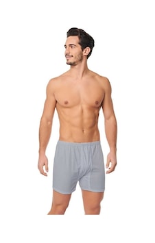 Seher Erkek Gri Pamuklu Arjantin Paçalı Boxer Gri Seher Erkek Gri Pamuklu Arjantin Paçalı Boxer Gri