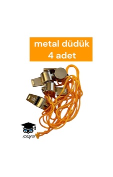 Metal Düdük 4 Adet Metal Düdük 4 Adet