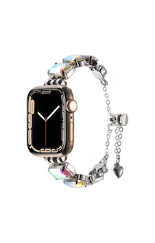Apple Watch 44 Mm İçin Uyumlu Kayış Kordonu Krd-115 Renkli Taş Tasarımlı Kordon Apple Watch 44 Mm İçin Uyumlu Kayış Kordonu Krd-115 Renkli Taş Tasarımlı Kordon