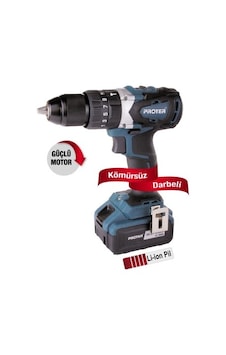 PROTER PST 740 BL 20 V 4 AMP DARBELİ MATKAP KOMURSUZ ŞARJLI PROTER PST 740 BL 20 V 4 AMP DARBELİ MATKAP KOMURSUZ ŞARJLI