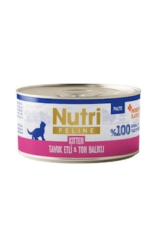 Nutri Feline Tavuk Etli Ve Ton Balıklı Tahılsız Yavru Kedi Konservesi 70 Gr