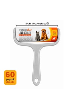 Wondercat Yüksek Yapışkanlı Tüy Toplama Rulosu 60 Yaprak 16 Cm Wondercat Yüksek Yapışkanlı Tüy Toplama Rulosu 60 Yaprak 16 Cm
