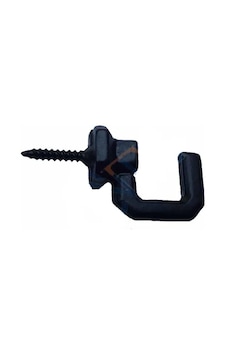 Vidalı Kanca, Askı Büyük - 15x23mm, Siyah - 100 Adet Renkli Vidalı Kanca, Askı Büyük - 15x23mm, Siyah - 100 Adet Renkli