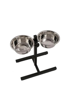 Eurodog&Eurocat 29 Oz Ayarlanabilir İkili Çelik Kedi Mama ve Su Kabı Eurodog&Eurocat 29 Oz Ayarlanabilir İkili Çelik Kedi Mama ve Su Kabı