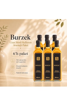 Burzek - Kurkumin Ve Bentonit Kili İçeren Takviye Edici Gıda 1000 Ml 6lı Paket Burzek - Kurkumin Ve Bentonit Kili İçeren Takviye Edici Gıda 1000 Ml 6lı Paket