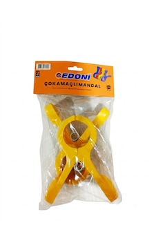 Eedoni Büyük Boy 2 Li Paket Çok Amaçlı Plaj Havlusu Ve Battaniye Mandalı Açık Sarı