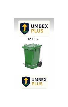 Umbex Plastik Pedallı Çöp Konteyneri 60 Litre Plastik Konteyner - A Isıya Karşı Dayanıklı Malzeme Yeşil Umbex Plastik Pedallı Çöp Konteyneri 60 Litre Plastik Konteyner - A Isıya Karşı Dayanıklı Malzeme Yeşil